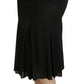 Dolce & Gabbana Chic High Waist Black Silk Blend Skirt