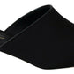 Dolce & Gabbana Chic Black Grosgrain Slide Sandals