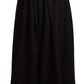 Dolce & Gabbana Black Wool High Waist Maxi PIECE Skirt
