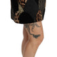 Dolce & Gabbana Multicolor Leopard Print High Waist Mini Skirt