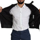 Dolce & Gabbana Black Nylon Full Zip Men Bomber Coat Jacket