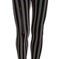Dolce & Gabbana Black and White Striped Luxury Tights