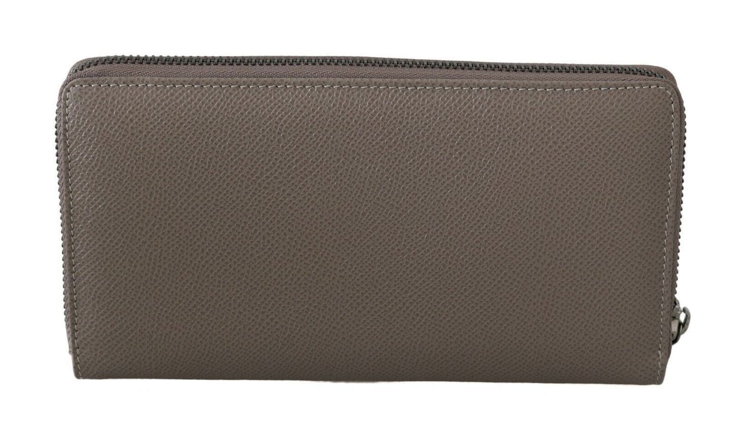 Dolce & Gabbana Beige Continental Zip Leather Wallet