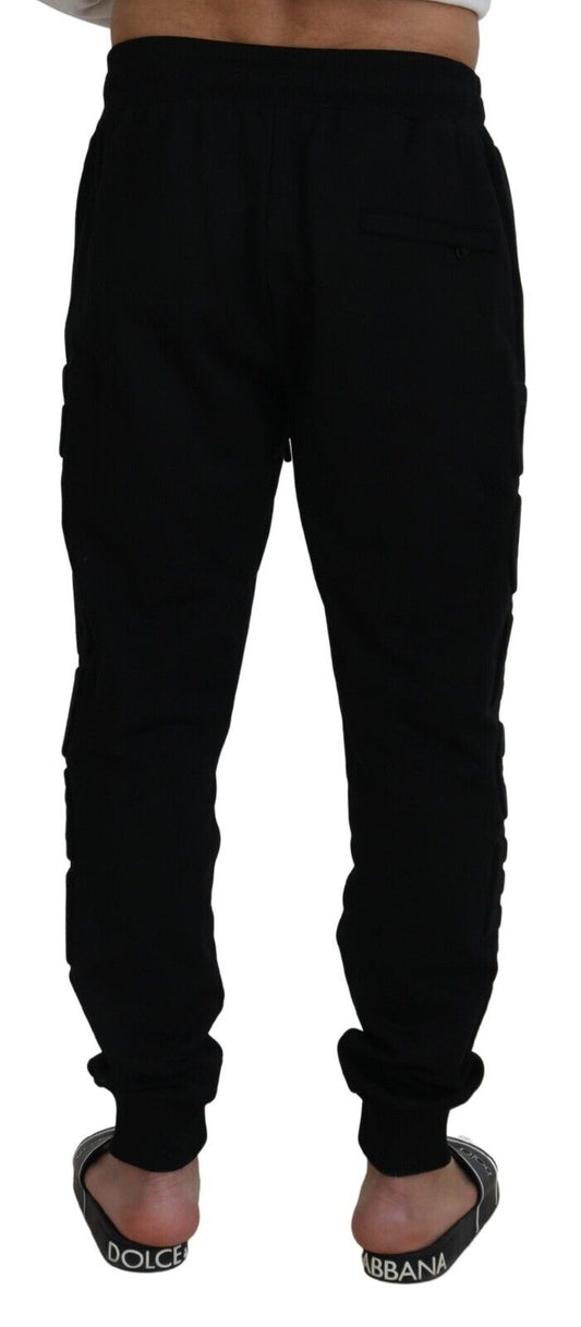 Dolce & Gabbana Elegant Black Cotton Jogger Pants