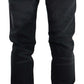 Acht Sleek Black Washed Skinny Jeans
