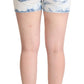 Dolce & Gabbana Chic White Denim Mid-Waisted Shorts
