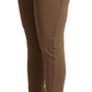 Scervino Street Chic Brown Mid Waist Tapered Pants