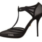 Dolce & Gabbana Elegant Mesh T-Strap Stiletto Pumps