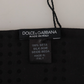 Dolce & Gabbana Elegant Silk-Wool Fringed Scarf in Dark Blue