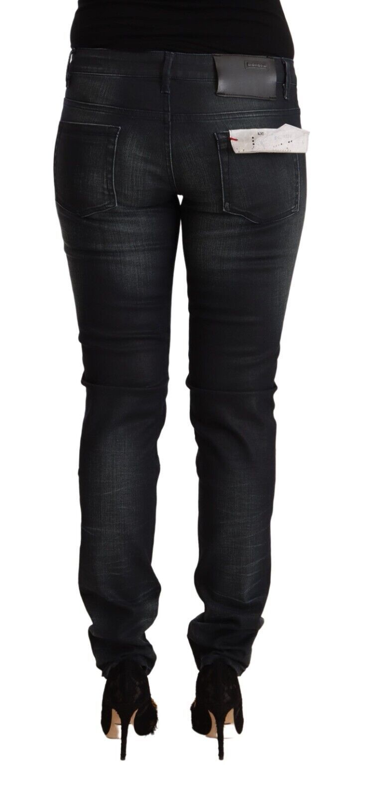 Acht Sleek Black Washed Slim Fit Jeans
