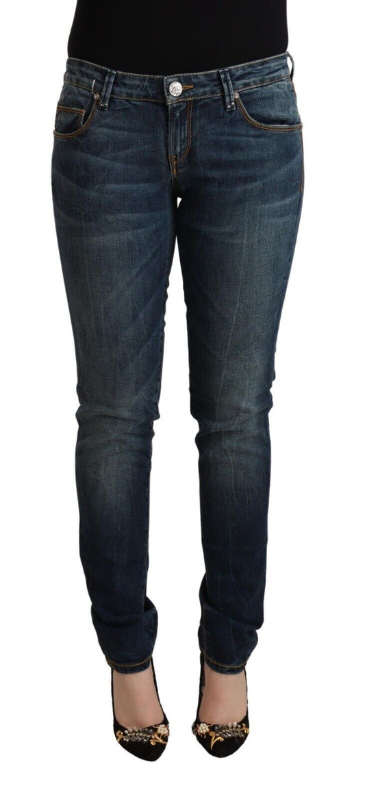 Acht Elegant Slim Fit Low Waist Denim Jeans
