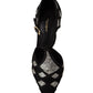 Dolce & Gabbana Elegant Crystal-Embellished Suede Pumps
