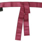 Dolce & Gabbana Elegant Pink Silk Wide Waist Belt