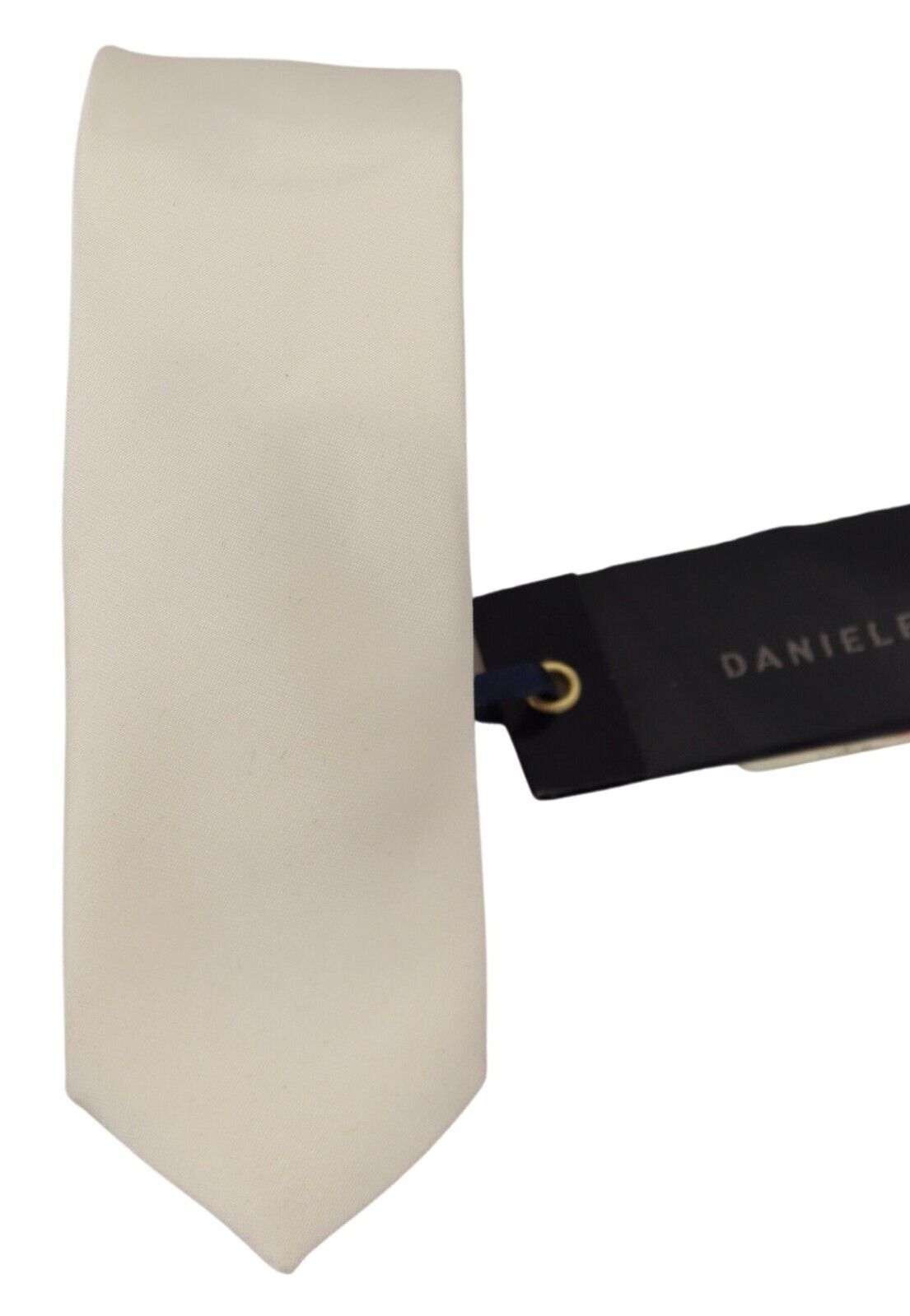 Daniele Alessandrini Exclusive Silk Bow Tie in Off White