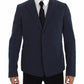 Dolce & Gabbana Elegant Blue Cotton Stretch Blazer Jacket