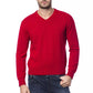 Billionaire Italian Couture Red Merino Wool Sweater