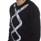 Nicolo Tonetto Chic Monochrome Cotton Sweatshirt