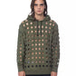 Nicolo Tonetto Army Perforated Cotton Hoodie - Casual Elegance