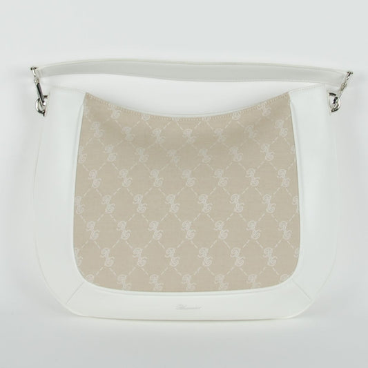 Blumarine White Cotton Handbag