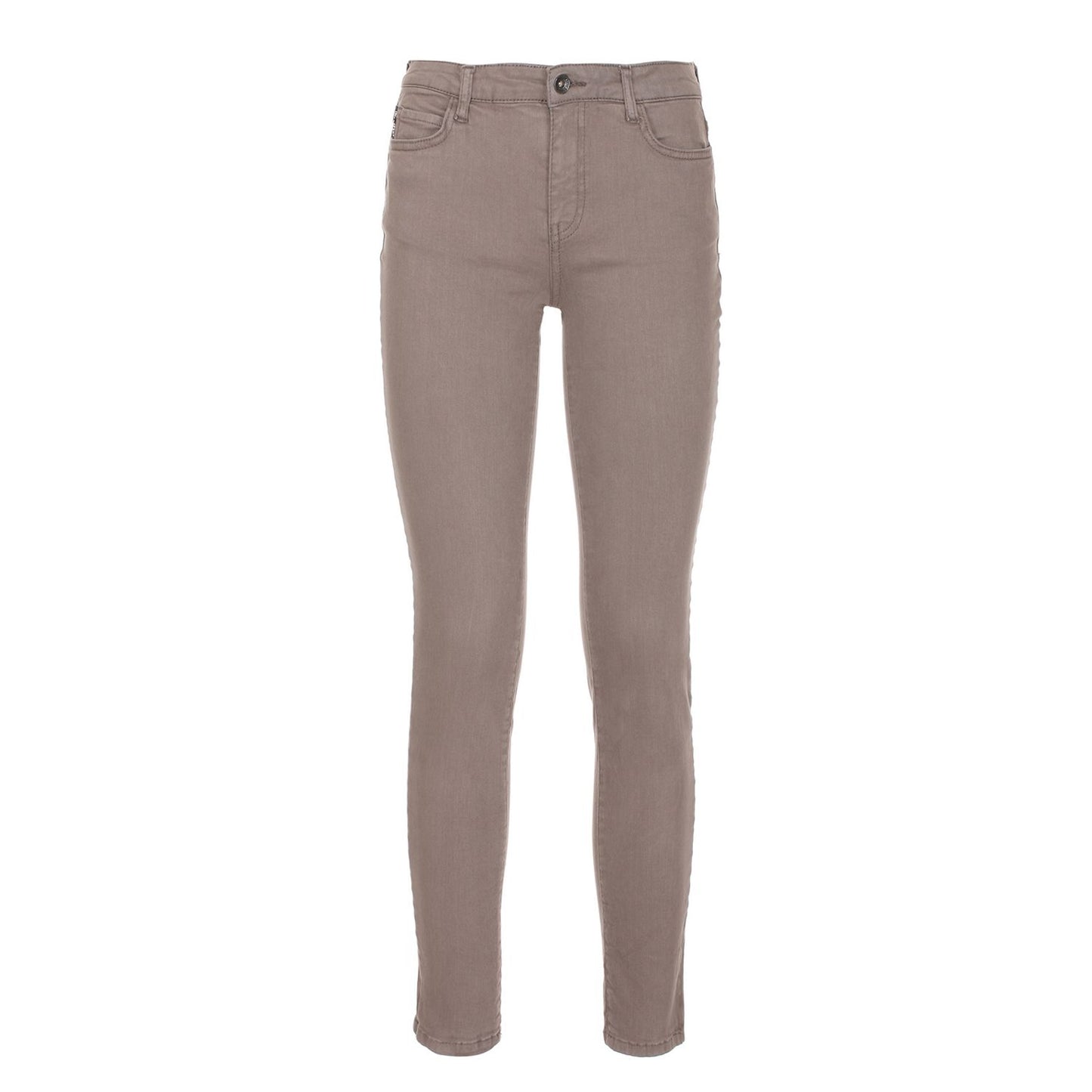 Imperfect Chic Gray Cotton Stretch Pants