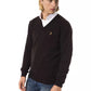 Uominitaliani Brown Merino Wool Sweater