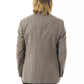 Uominitaliani Elegant Gray Wool Two-Button Blazer