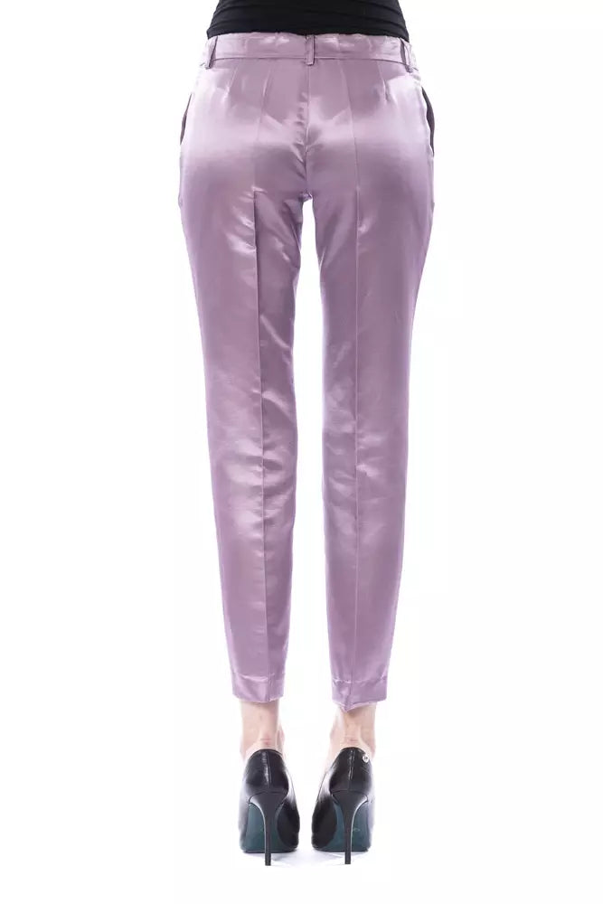 BYBLOS Purple Cotton Jeans & Pant