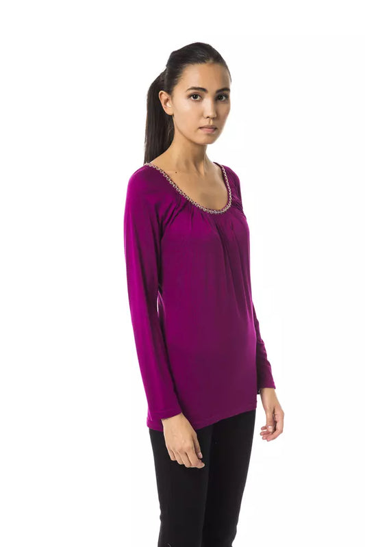 BYBLOS Purple Viscose Tops & T-Shirt