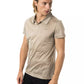 BYBLOS Elegant Striped Embroidered Polo Shirt