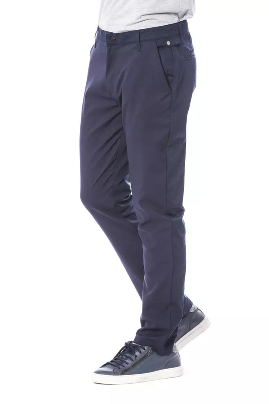 Verri Elegant Blue Classic Trousers