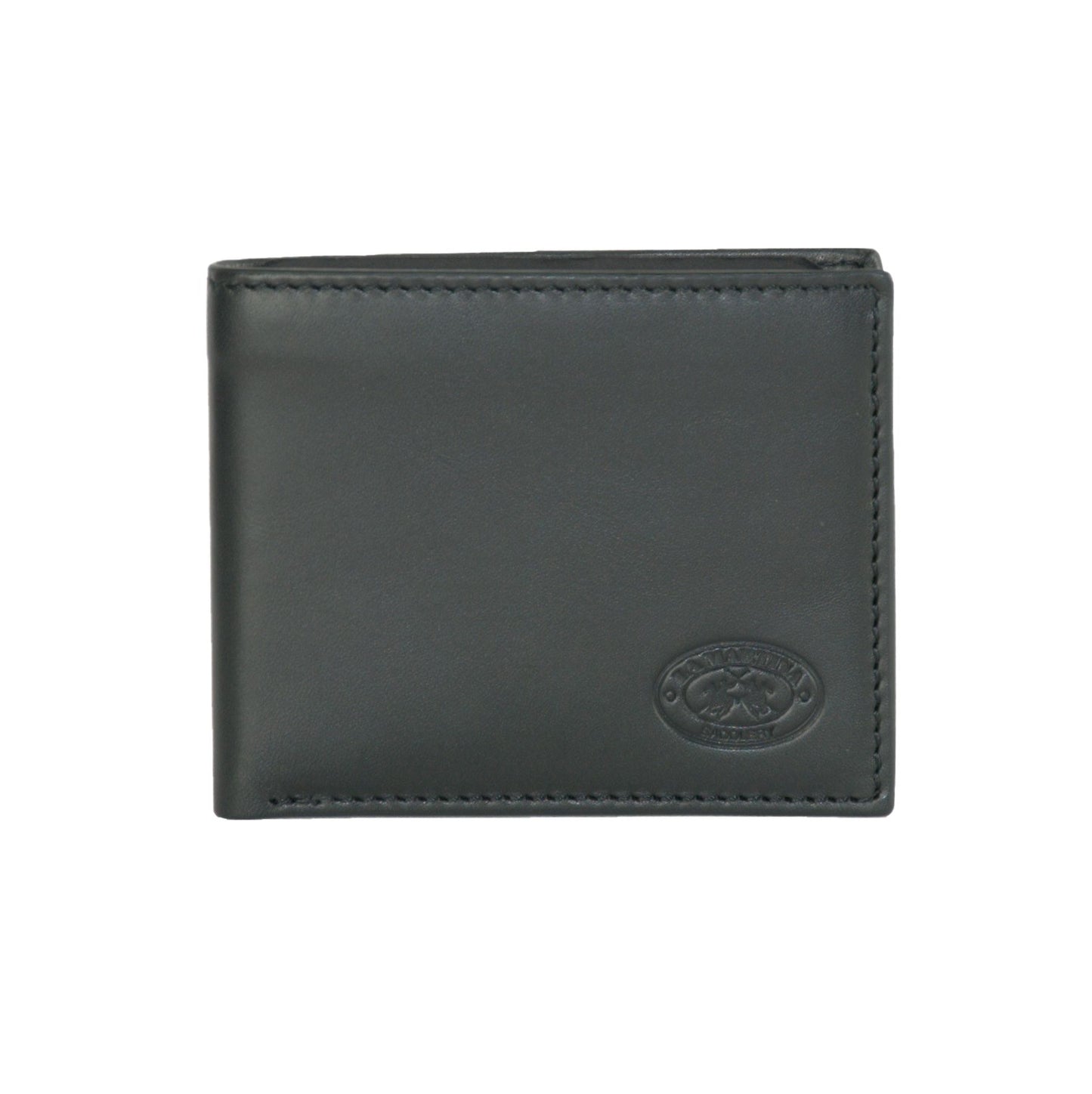 La Martina Black Leather Di Calfskin Wallet