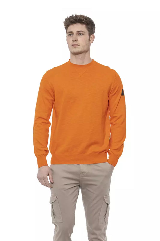 Conte of Florence Orange Cotton Sweater