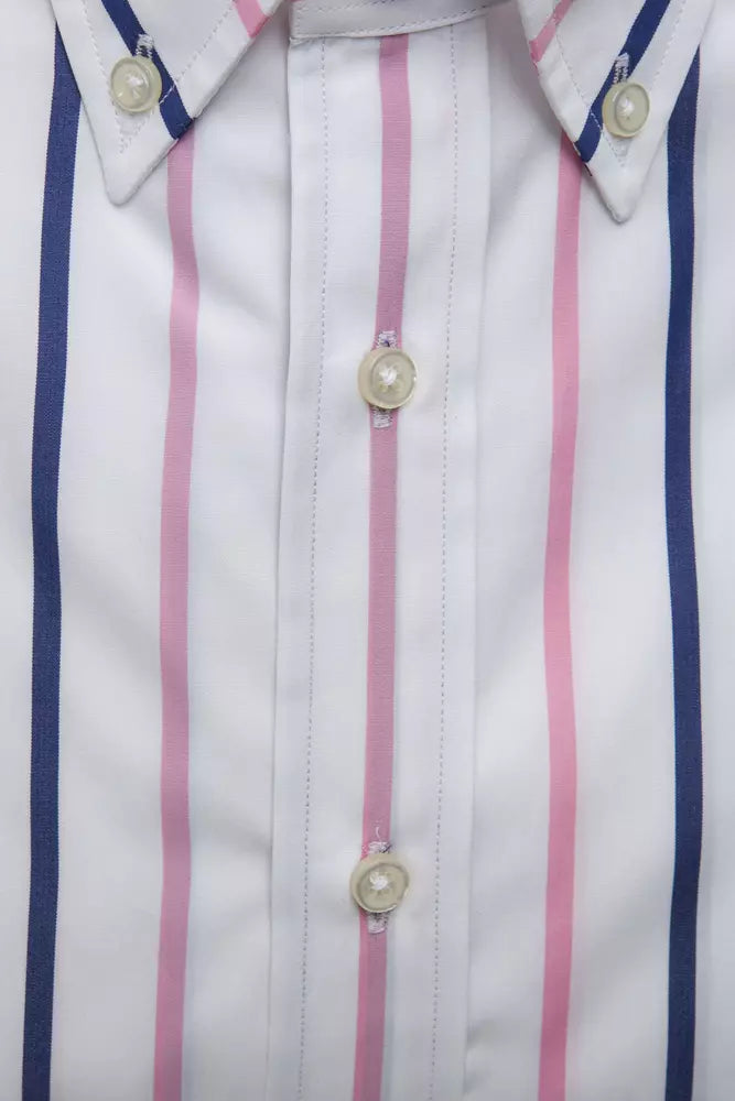 Robert Friedman Classic White Cotton Button-Down Shirt