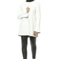 19V69 Italia Elegant White Neoprene Woman Coat
