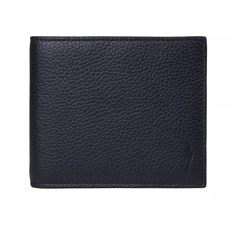 Neil Barrett Blue Leather Wallet