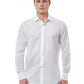 Bagutta Elegant White Italian Collar Cotton Shirt