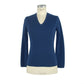 Emilio Romanelli Cashmere V-Neck Sweater in Luxe Blue