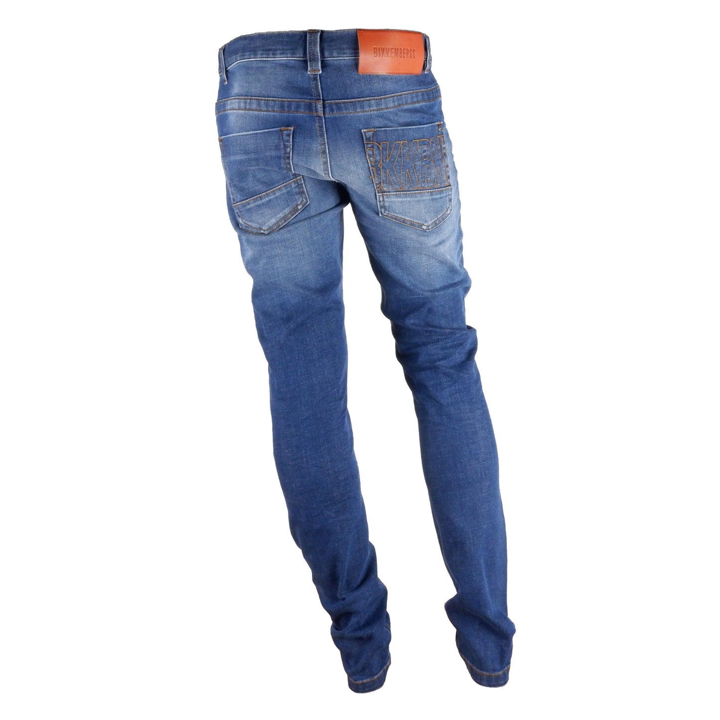Bikkembergs Dark Blue Regular Fit Designer Jeans