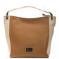 Pompei Donatella Elegant Leather Shoulder Bag in Rich Brown