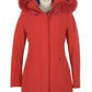 Refrigiwear Chic Red Luxury Winter Parka with Eco-Friendly Insulation