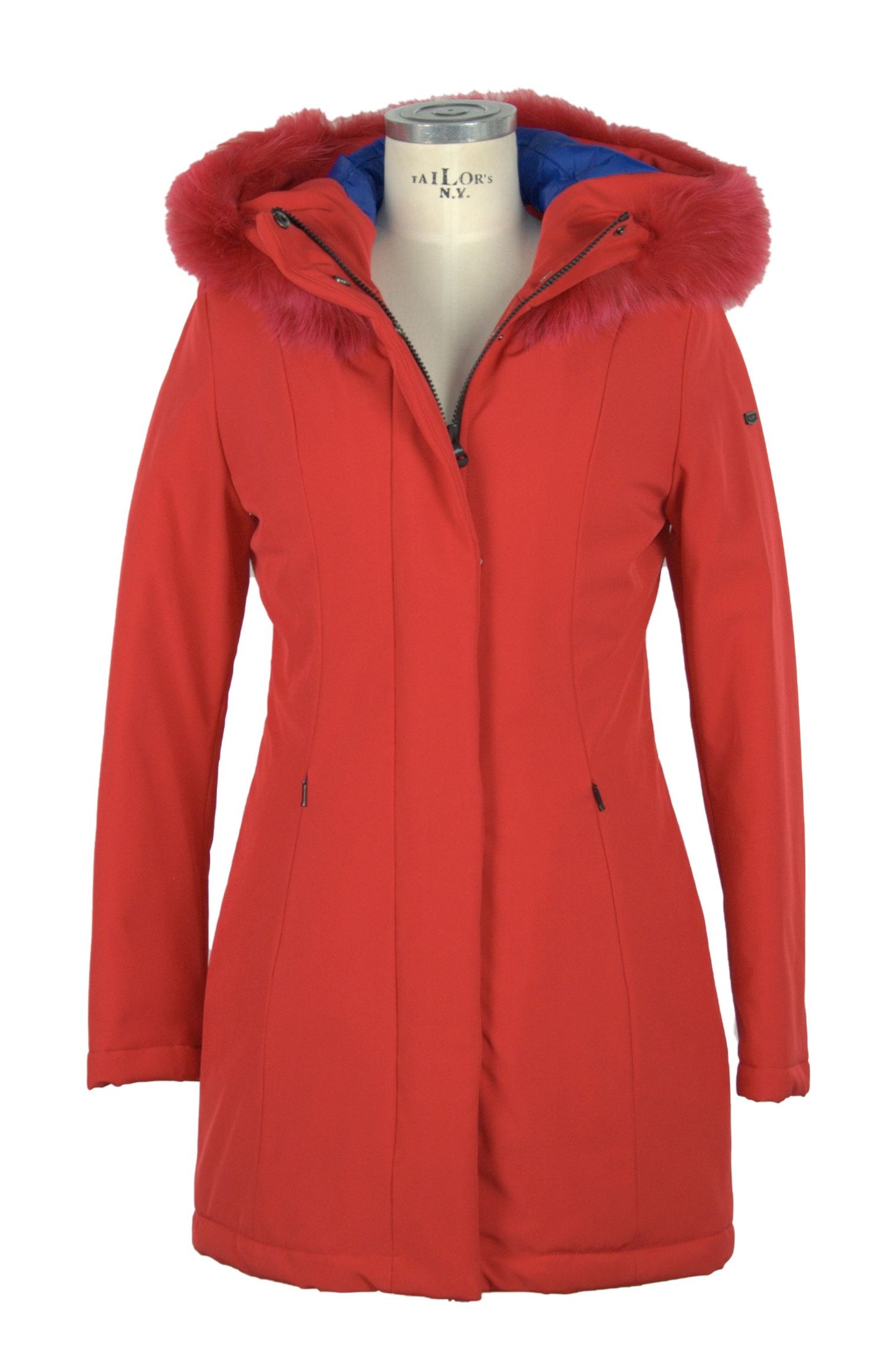 Refrigiwear Chic Red Luxury Winter Parka with Eco-Friendly Insulation