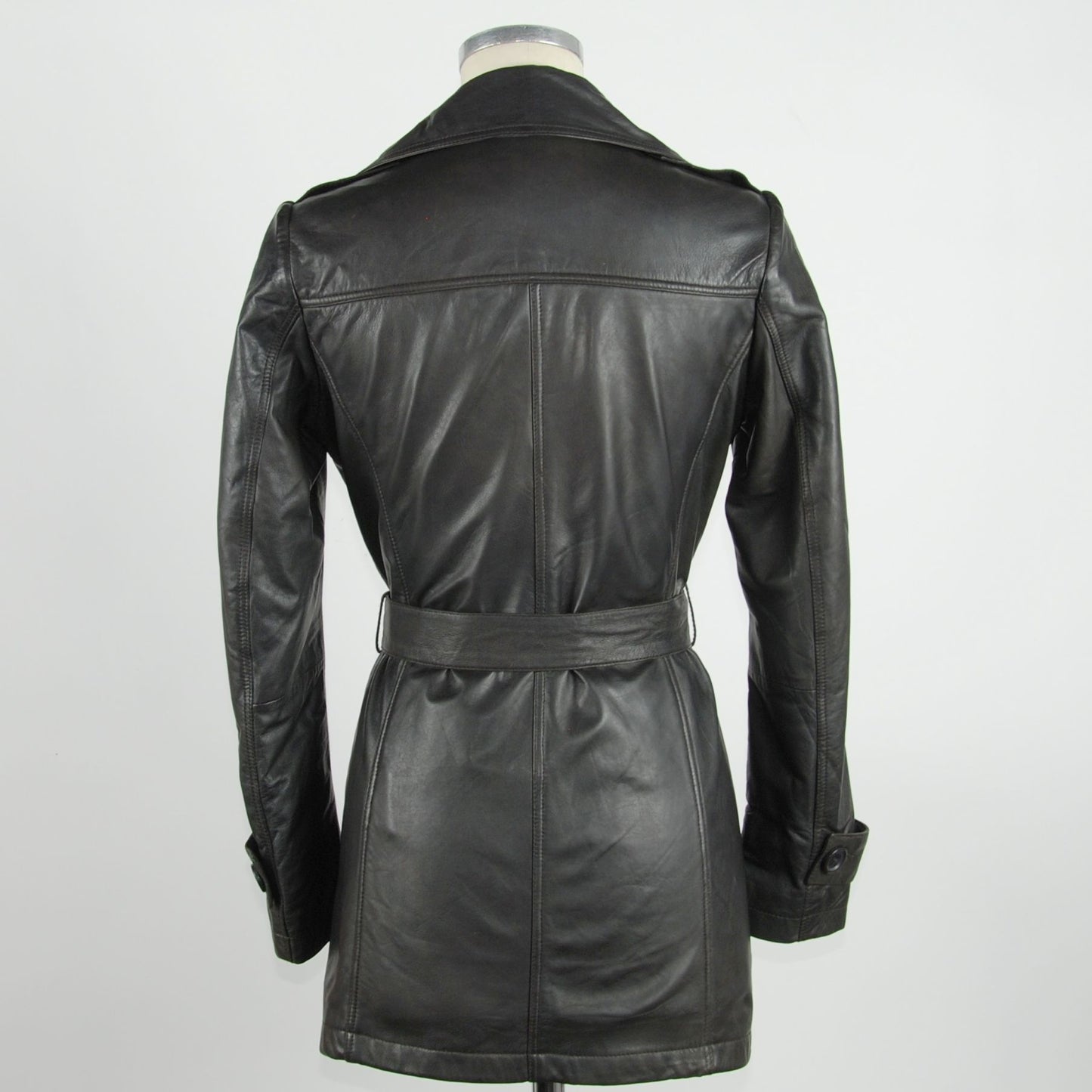 Emilio Romanelli Brown Vera Leather Jackets & Coat